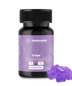 Mastermind Psilo Magic Mushroom Gummy Bear Microdose – 3000MG – Grape